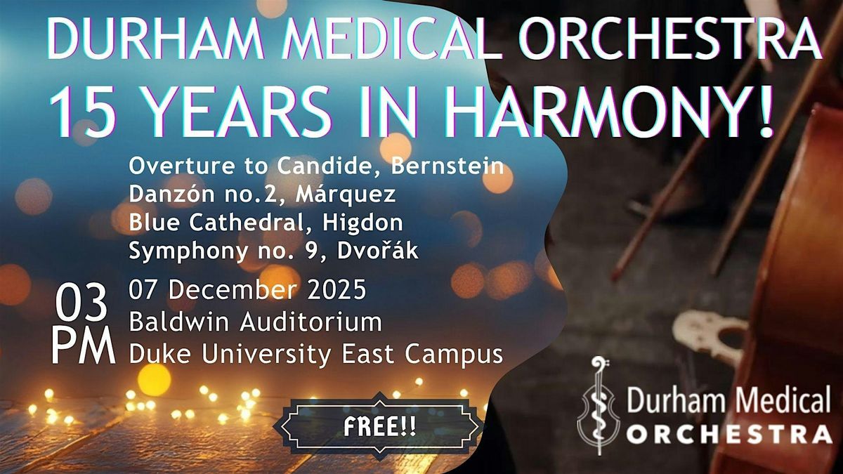 15 Years in Harmony, 7 December | Event in Durham | AllEvents