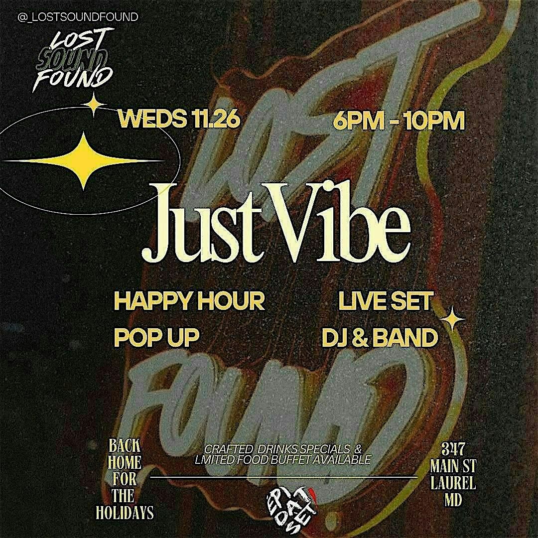 JUST Vibe: Happy Hour Pop Up, 26 November | Event in Laurel | AllEvents