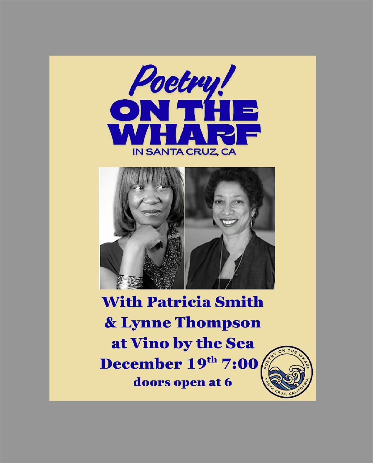Patricia Smith and Lynne Thompson: Poetry Reading, Conversation and Party !, 19 December | Event in Santa Cruz