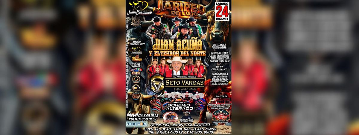 JARIPEO BAILE CON JUAN ACUÑA & MAS, 24 May | Event in Lone Oak | AllEvents