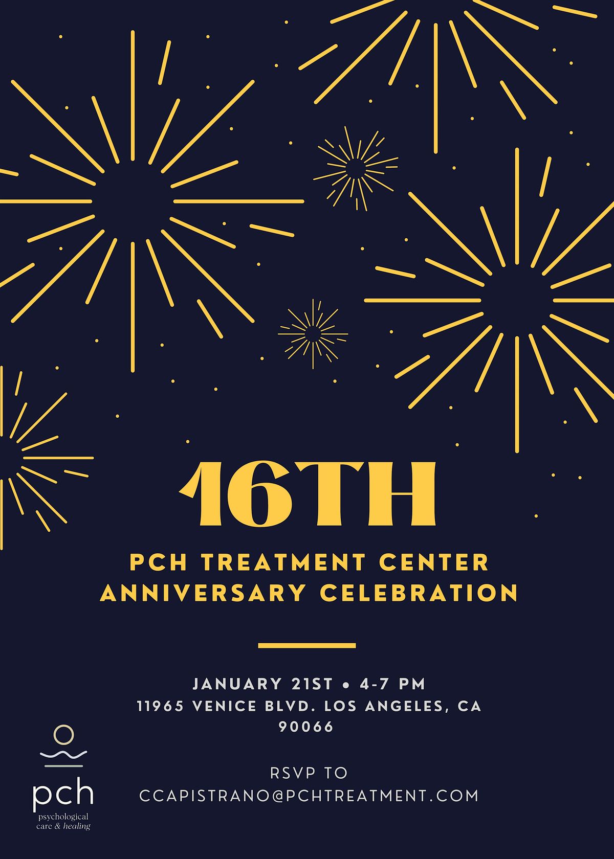 PCH's 16th Anniversary Celebration, 21 January | Event in Los Angeles | AllEvents