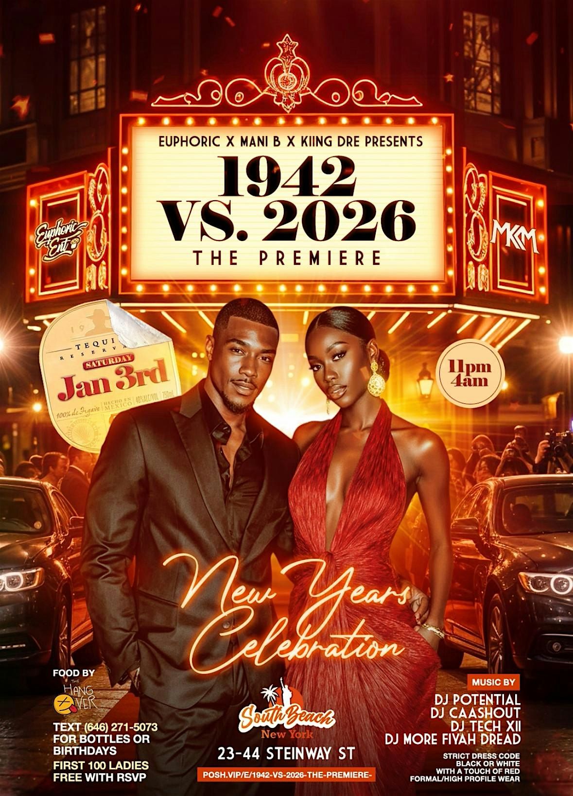 1942 Vs 2026: THE PREMIERE, 3 January | Event in Queens | AllEvents