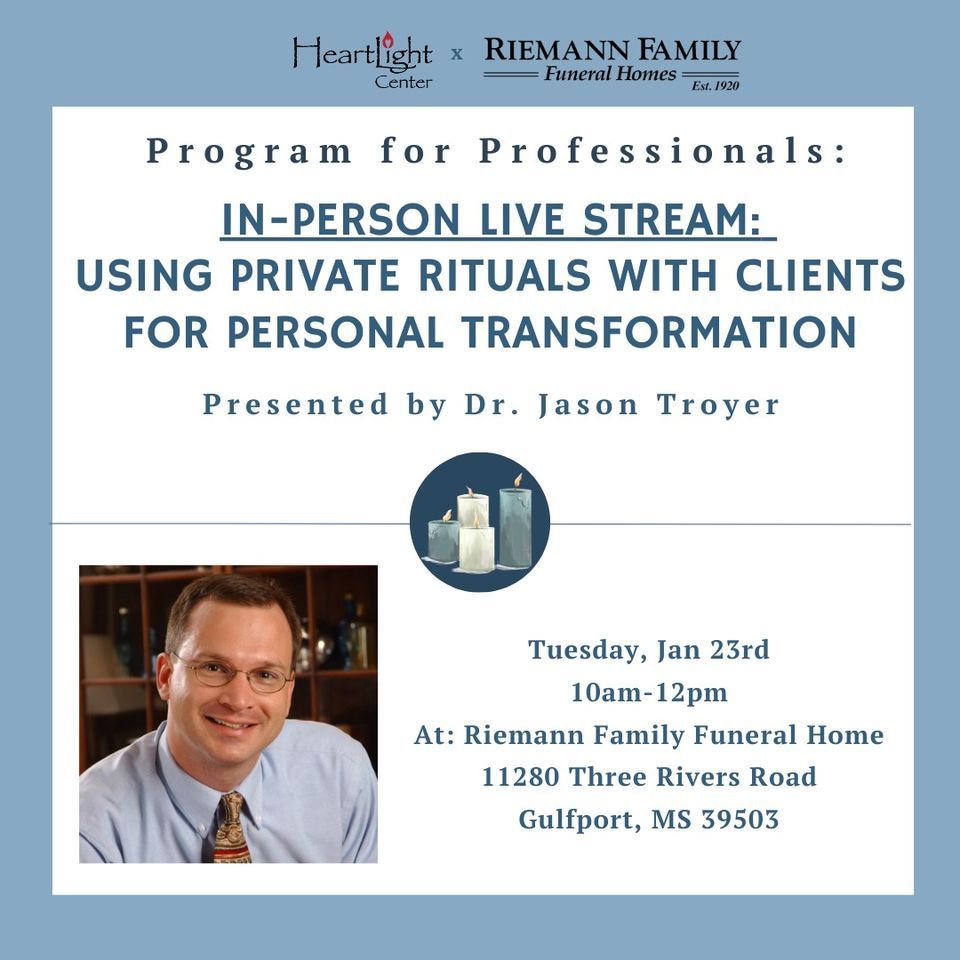 Using Private Rituals With Clients For Personal Transformation, Riemann