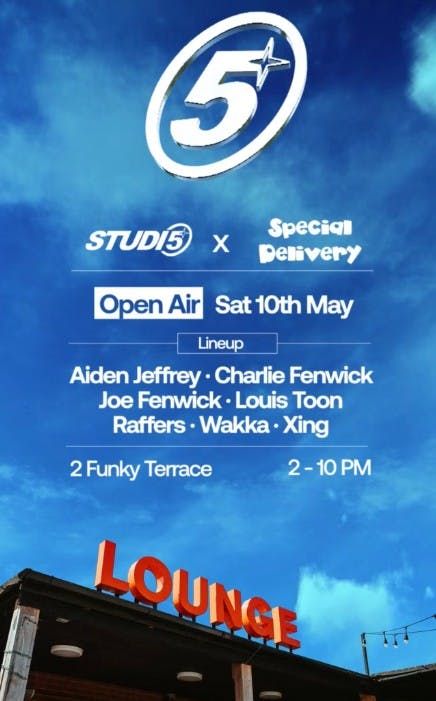 Studio 5 x Special Delivery Summer Opening Party, 10 May | Event in Leicester | AllEvents