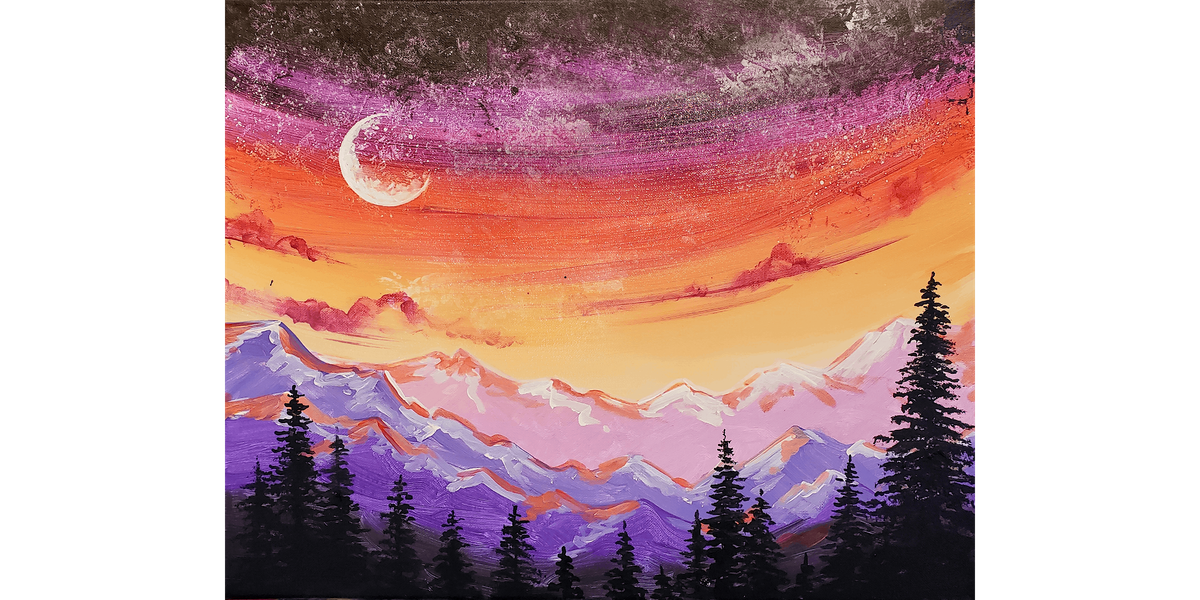 Mountain Sunset - Paint and Sip in Houston | Classpop!™, 29 November | Event in Katy | AllEvents