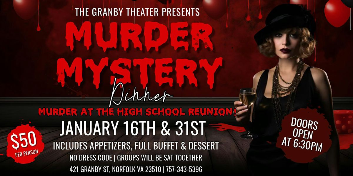M**der Mystery Dinner at The Granby Theater, 16 January | Event in Norfolk | AllEvents