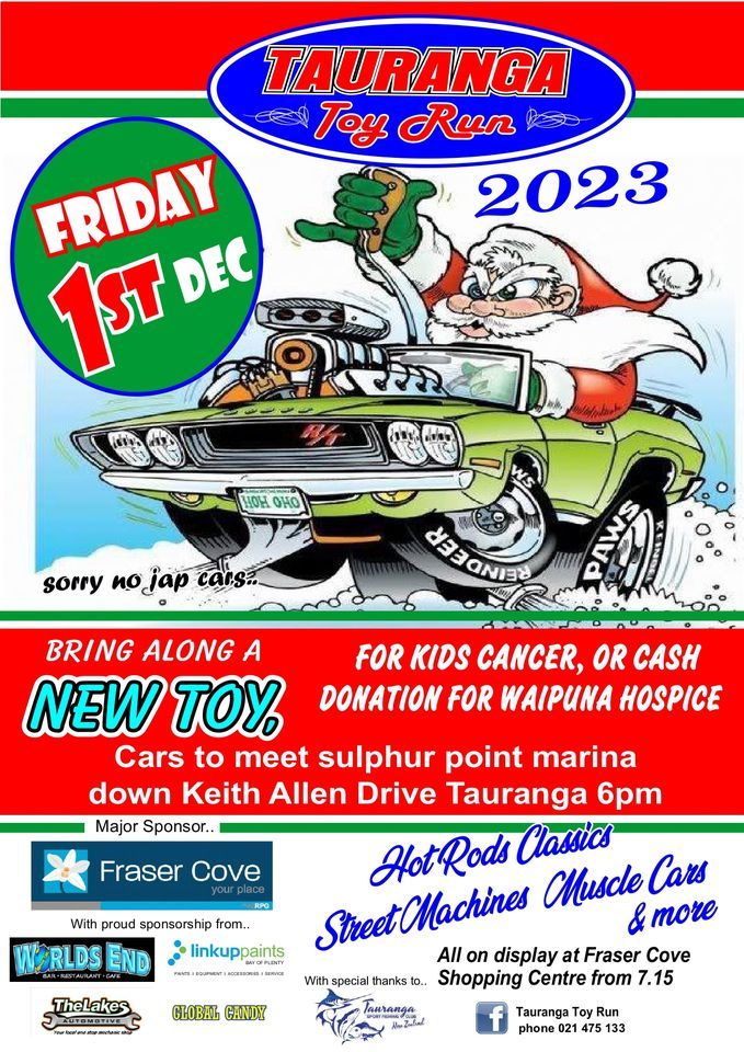 Tauranga Toy Run, Tauranga Marina Car Park, 1 December 2023 AllEvents.in