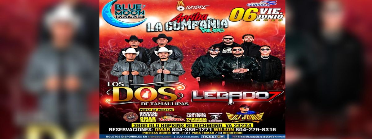 LOS DOS DE TAMAULIPAS, LEGADO 7 &MAS, 6 June | Event in Richmond | AllEvents