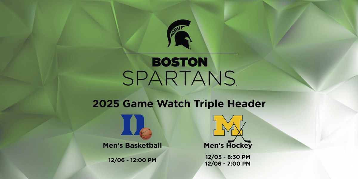 Boston Spartans Game Watch - Triple Header - Duke & UofM, 5 December | Event in Boston | AllEvents