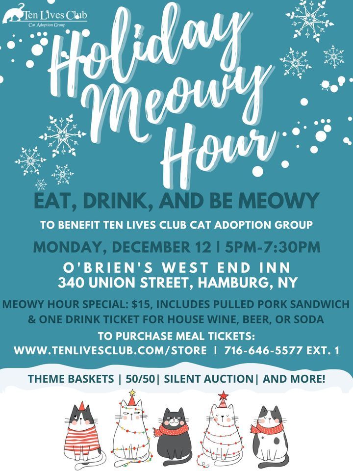 Holiday Meowy Hour with Ten Lives, O'Brien's West End Inn, Hamburg