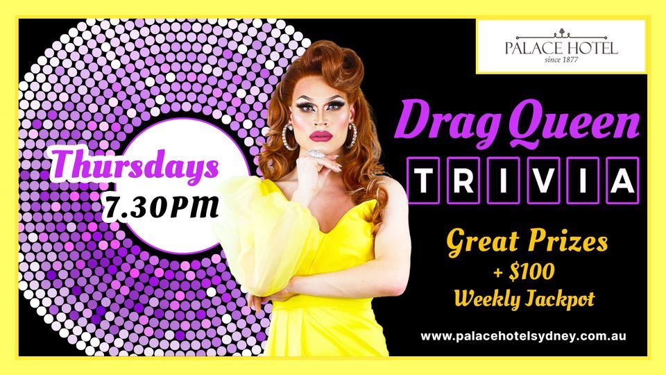 Drag Queen Trivia at The Palace Hotel hosted by Charlamaine, Palace