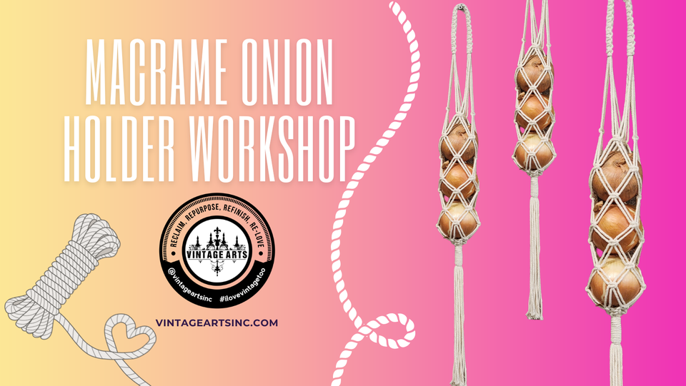Macrame Onion Holder Vintage Arts Inc., Jacksonville, May 19