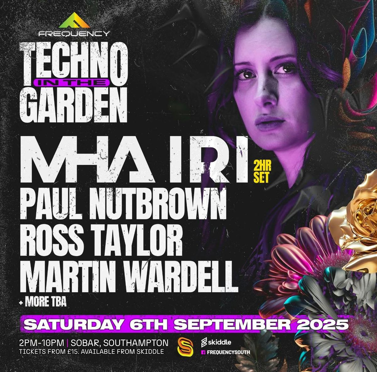 MHA IRI (2hr Set) - Techno in the Garden - Southampton, 6 September | Event in Southampton | AllEvents