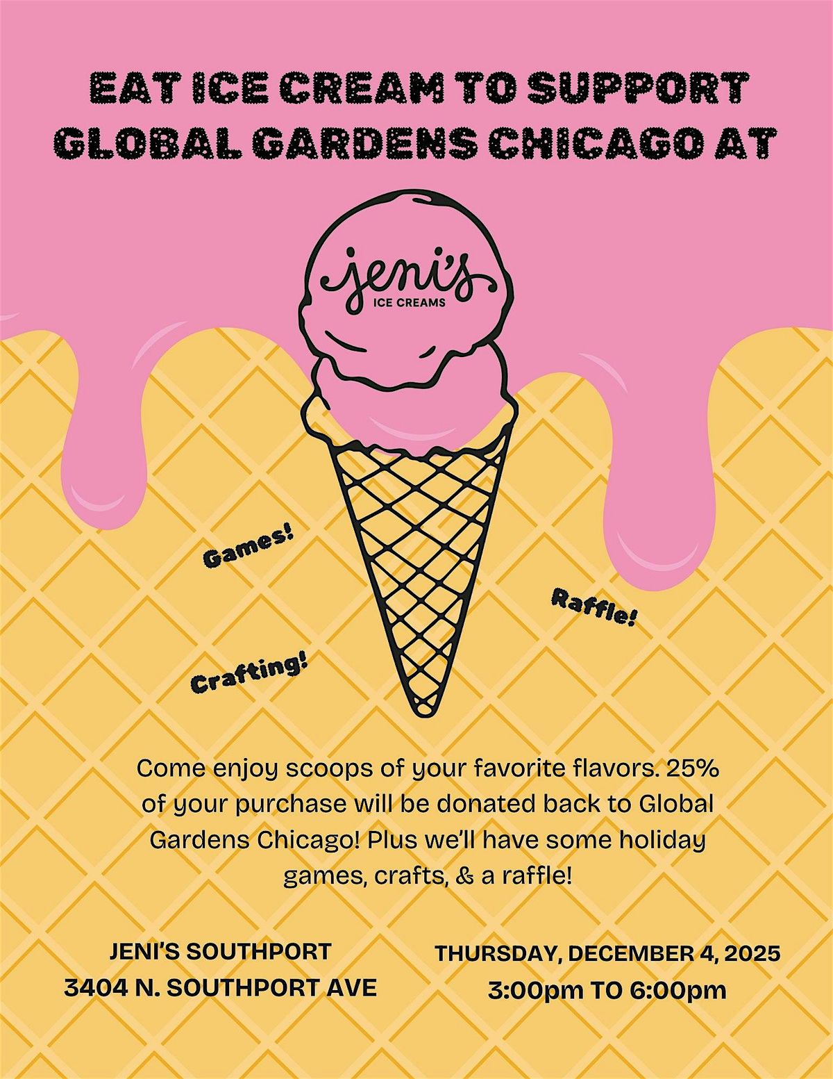 Global Gardens x Jeni's Ice Cream Holiday Fundraiser | Event in Chicago | AllEvents