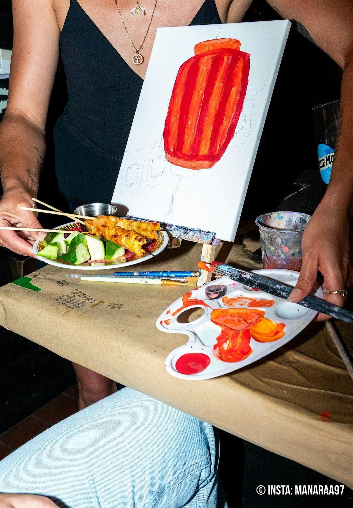 Paint & Sip  | Canvas Club x Satay Brothers | Event in Montréal | AllEvents