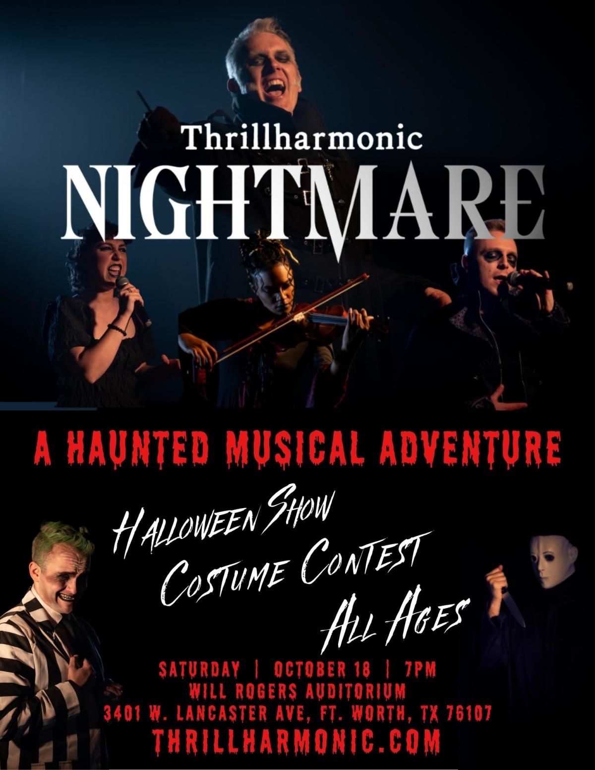 Thrillharmonic Nightmare at Will Rogers Auditorium, 18 October | Event in Fort Worth | AllEvents