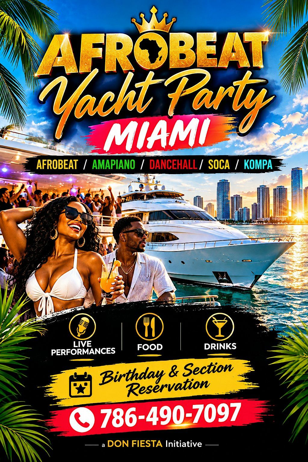 AFROBEAT YACHT PARTY - Miami, Miami Florida, Miami Beach, 10 October ...