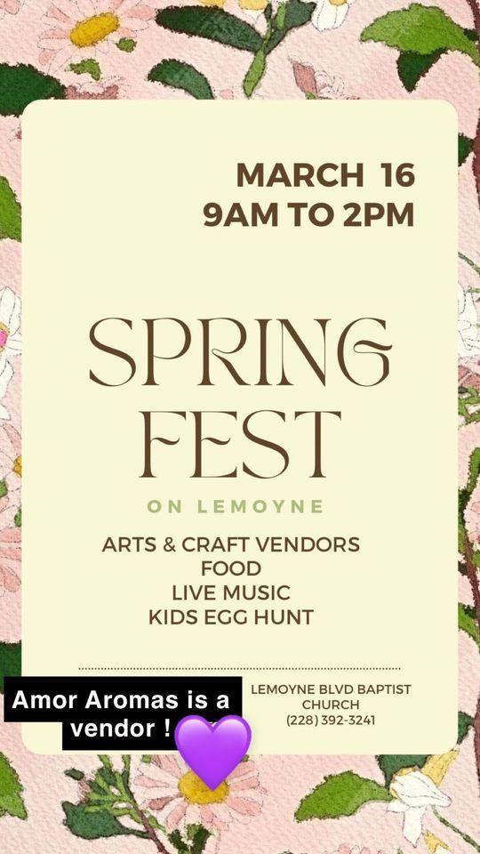 Vendor at the Spring Fest on Lemoyne , Lemoyne Blvd Baptist Church, Biloxi, 16 March 2024