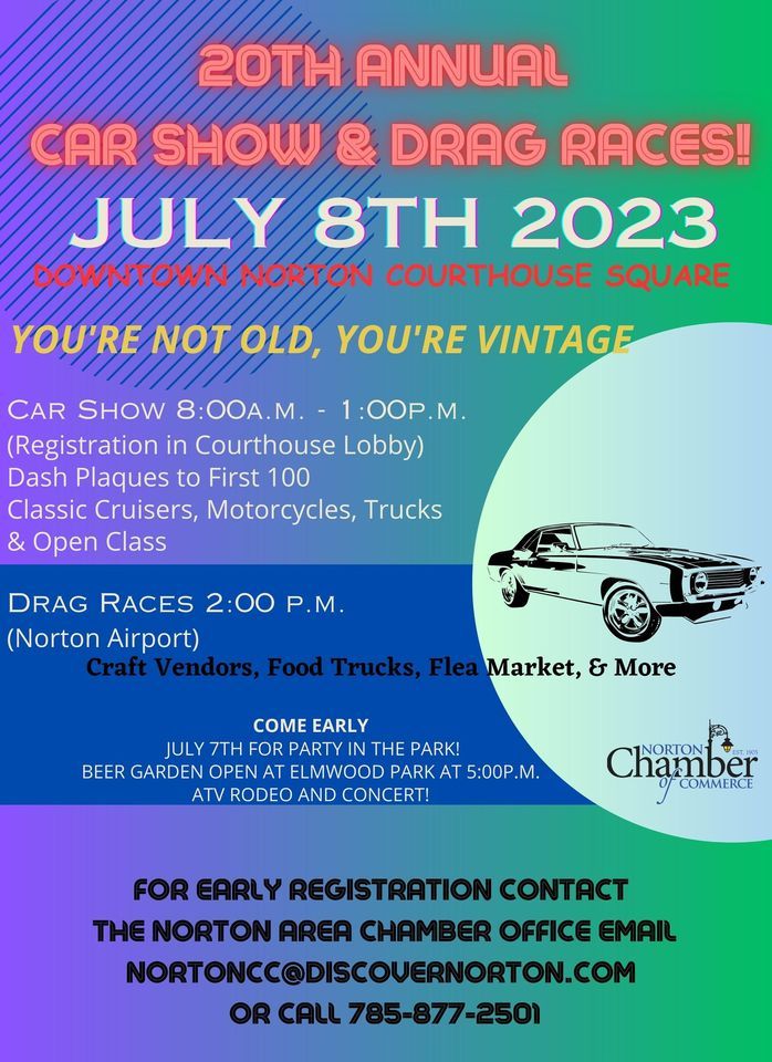 Norton Car Show & Party in the Park, Norton, Kansas, 7 July 2023