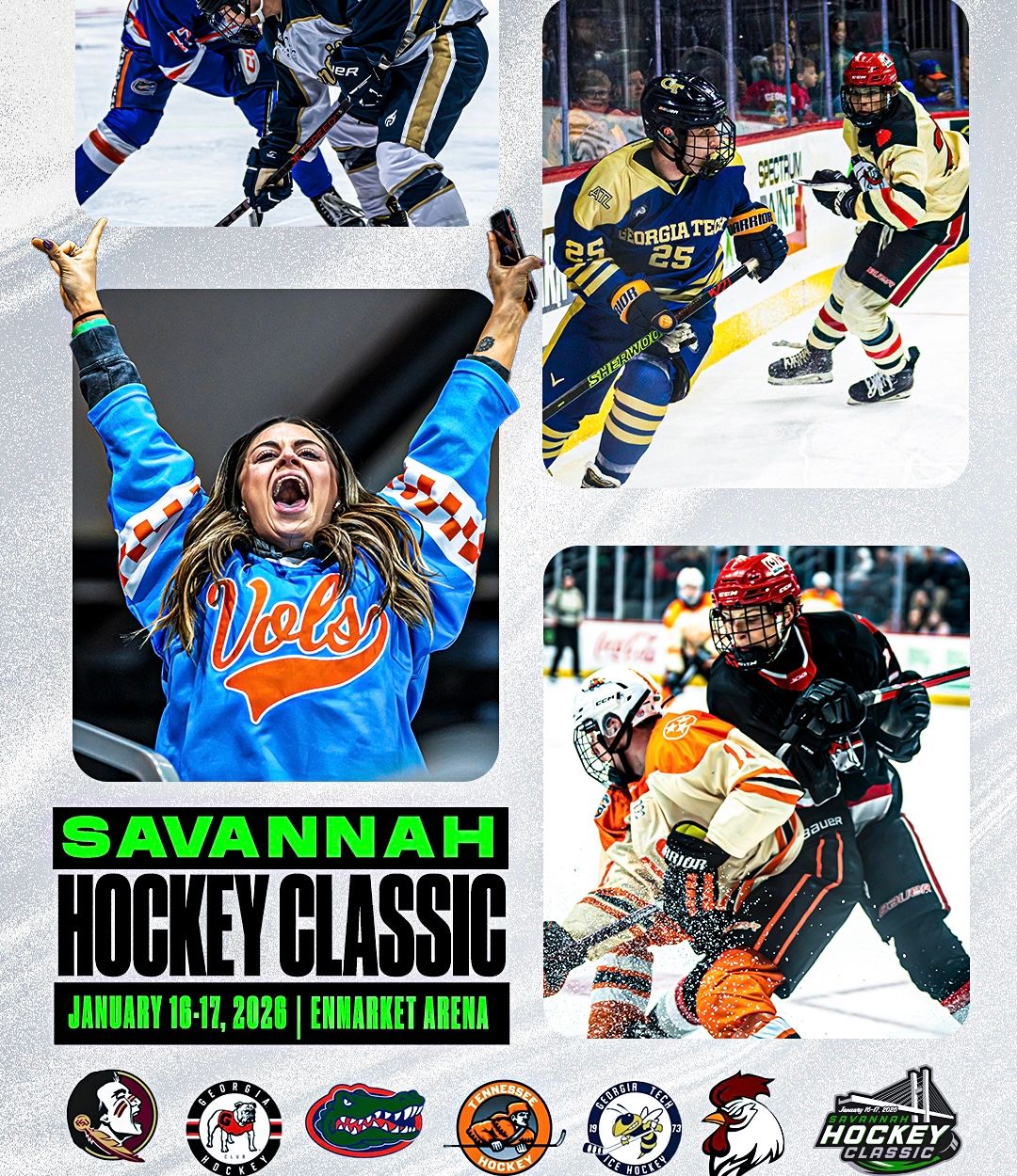 2026 Savannah Hockey Classic - Friday at Enmarket Arena, 16 January | Event in Savannah | AllEvents