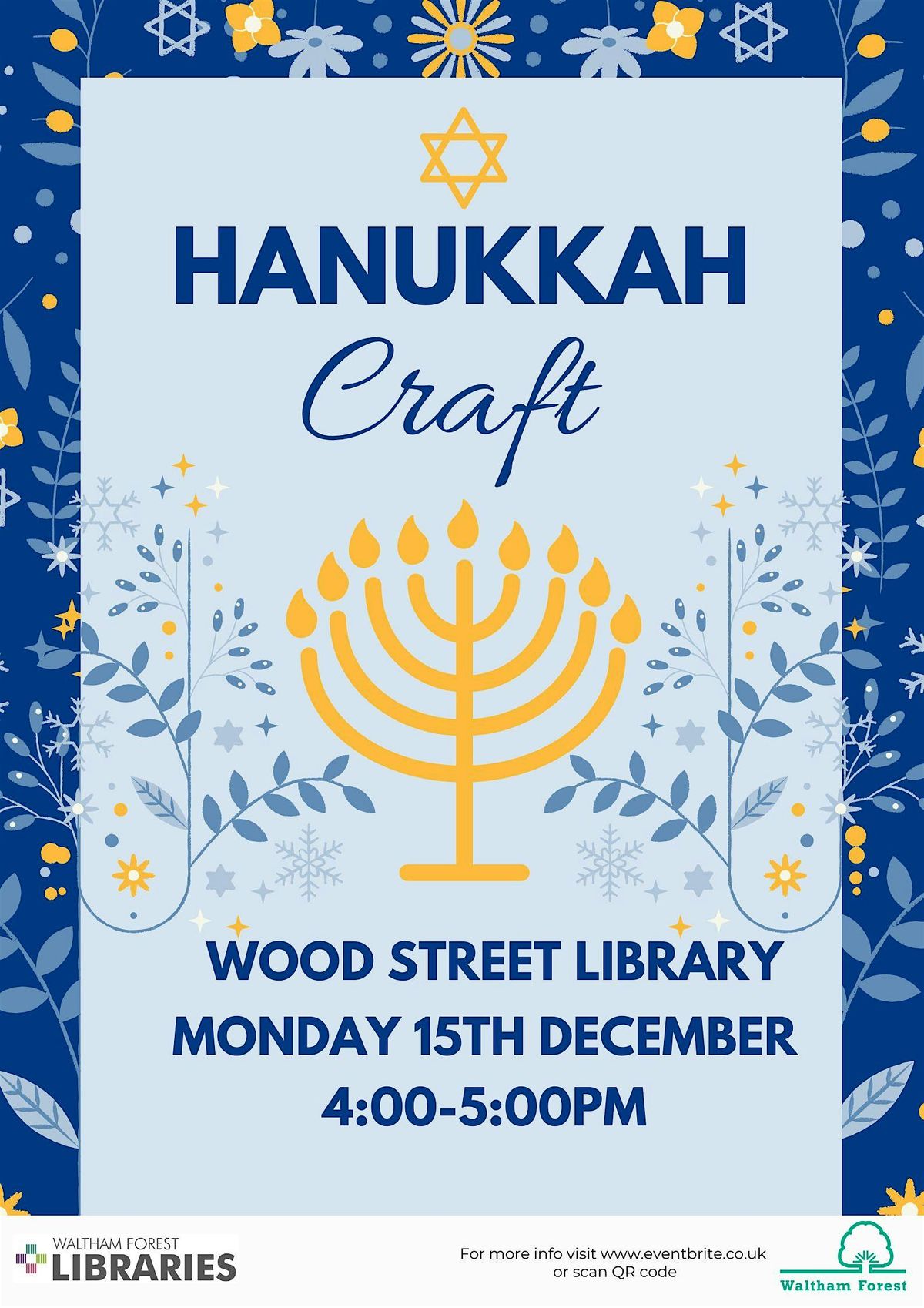 Hanukkah Craft @ Leyton Library, 16 December | Event in London | AllEvents