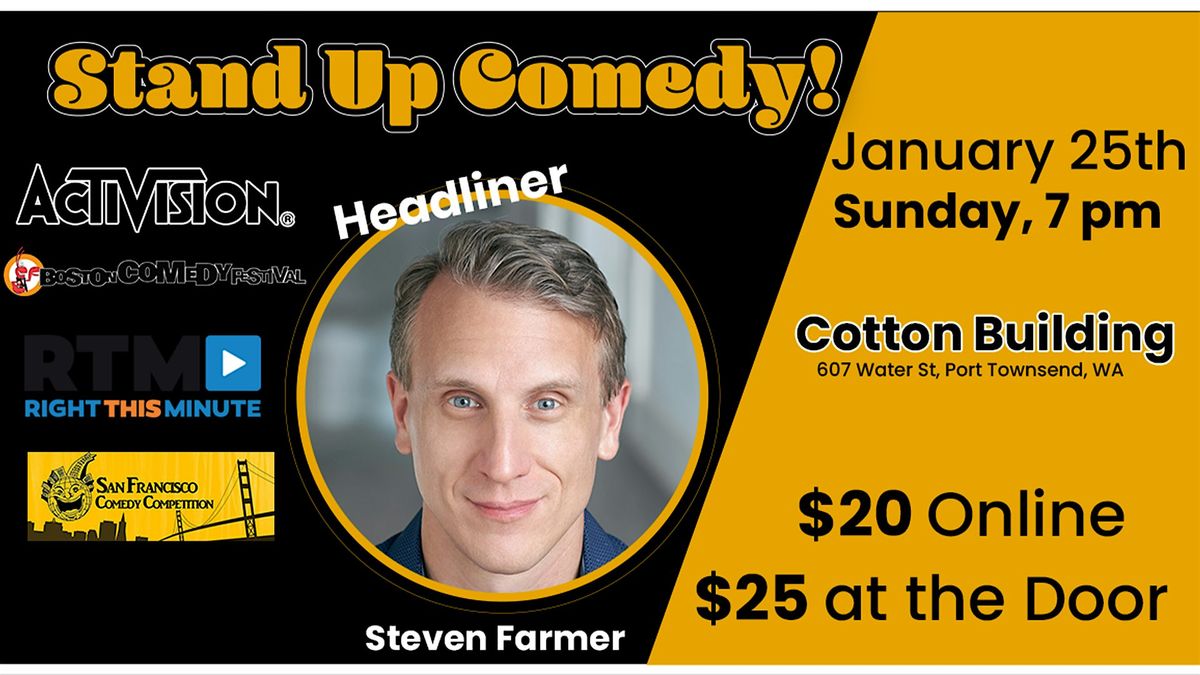 Live Comedy Night! Steven Farmer in Port Townsend WA, 25 January | Event in Port Townsend | AllEvents