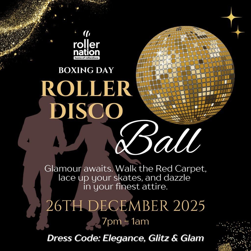 Roller Disco Ball 2025, 26 December | Event in Enfield | AllEvents