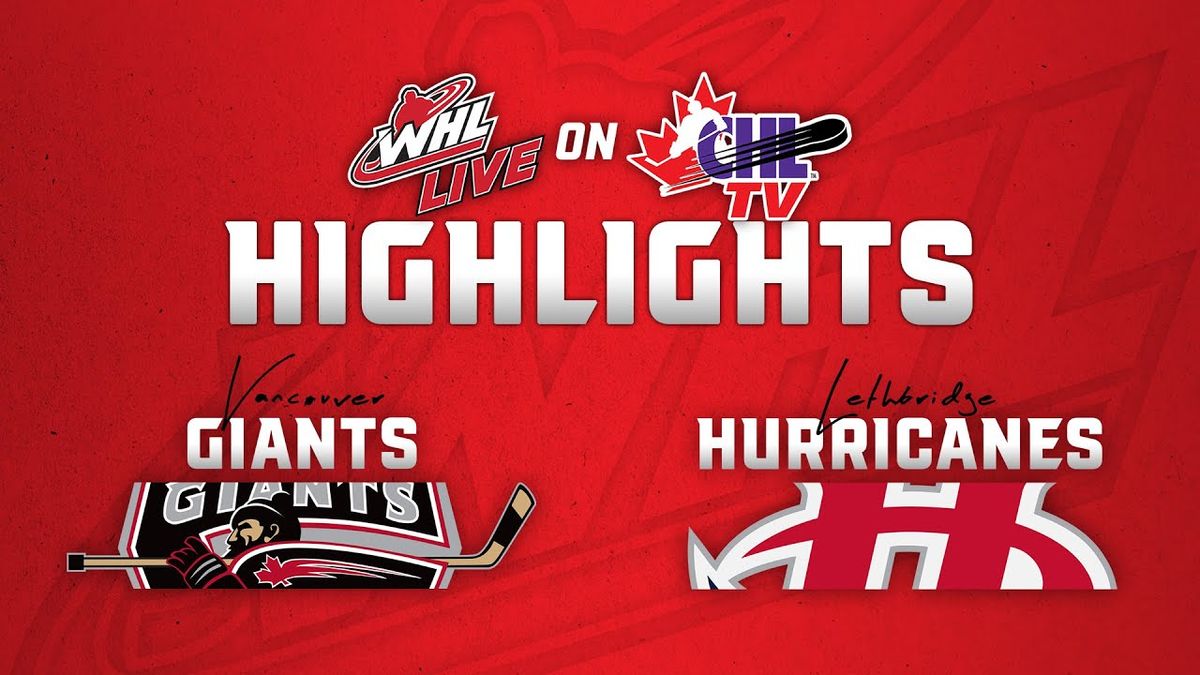 Vancouver Giants vs. Lethbridge Hurricanes, 18 November | Event in Langley | AllEvents