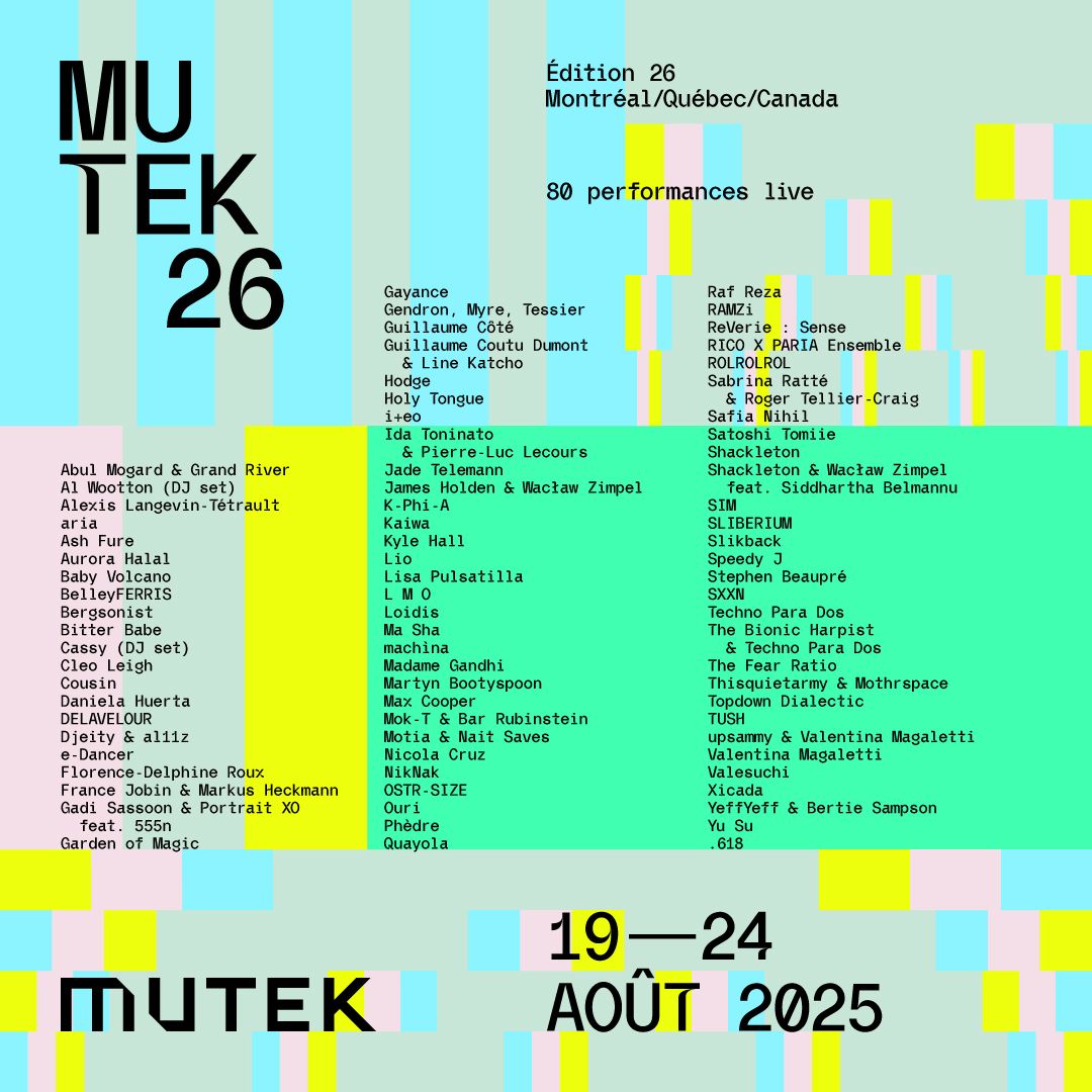 MUTEK-23 AOÛT, 22 August | Event in Montreal | AllEvents