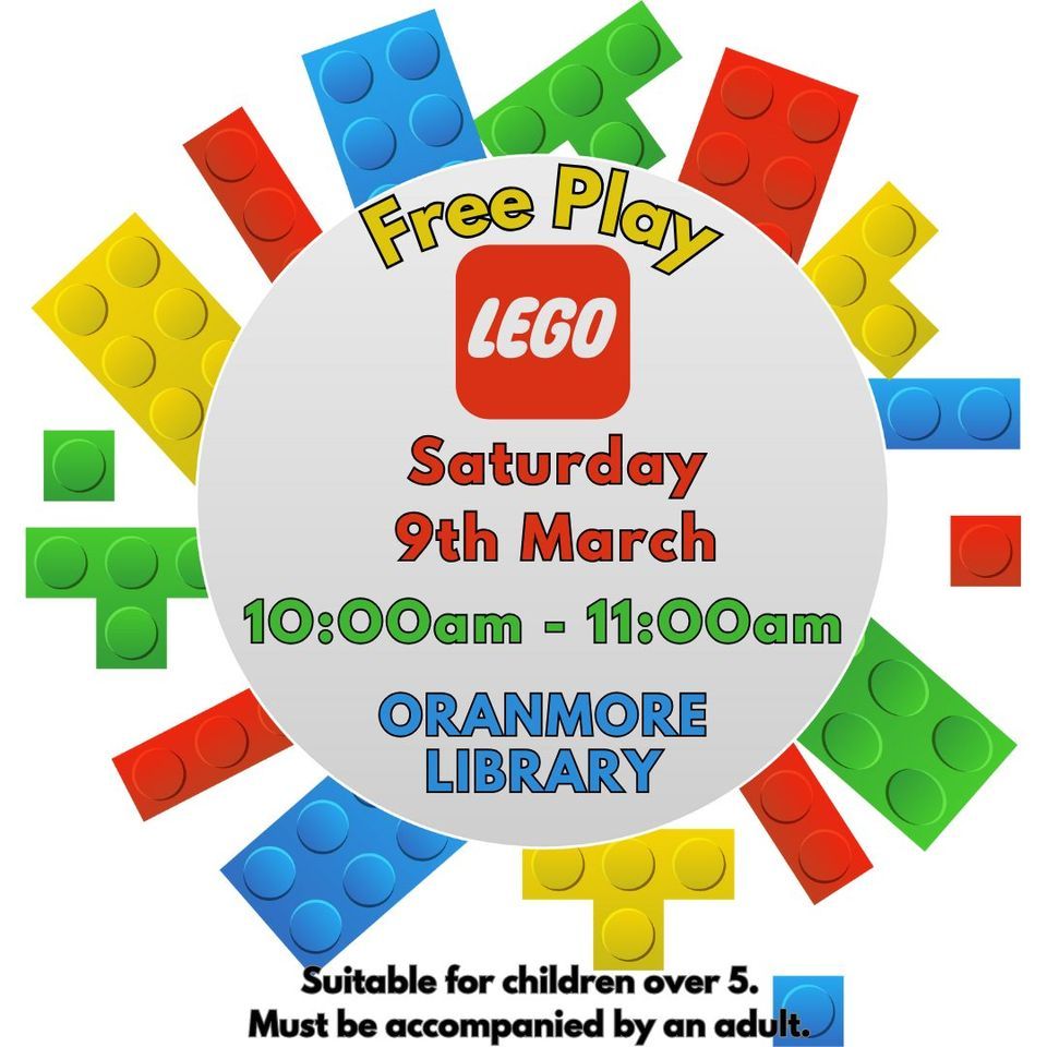 Free Play Lego, Oranmore Public Library, Oranmore, Ireland H91PC59