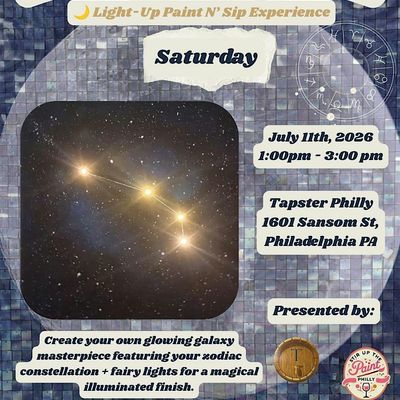 "Written In the Stars" Light-Up Paint N' Sip at Tapster Philly (21+)