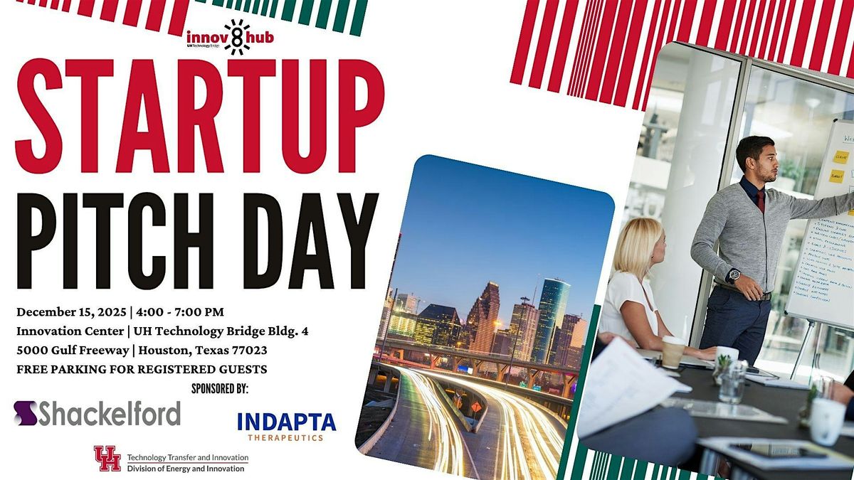 2025 Innov8 Hub Pitch Day, 15 December | Event in Houston | AllEvents