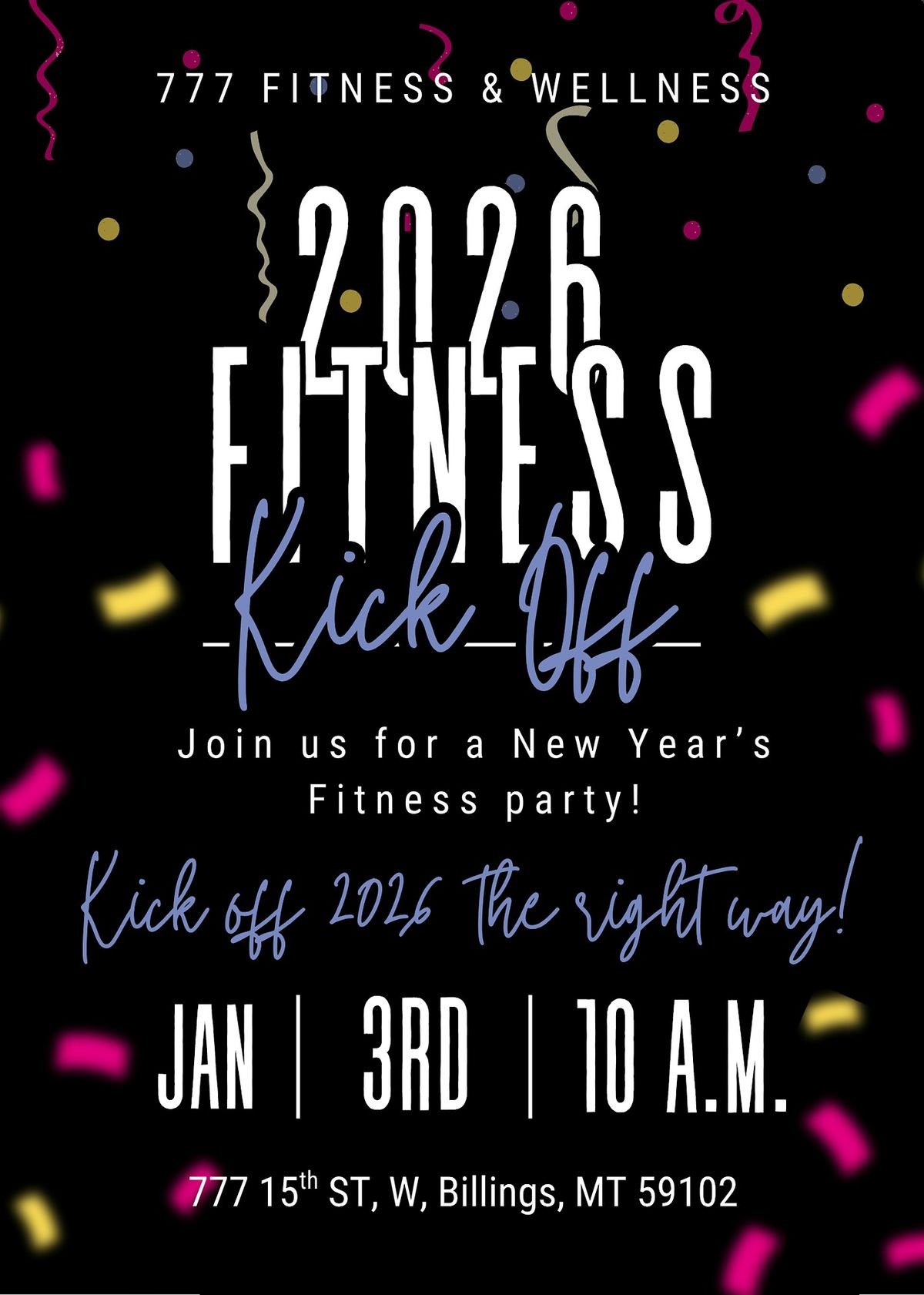 2026 Fitness Kickoff, 3 January | Event in Billings | AllEvents