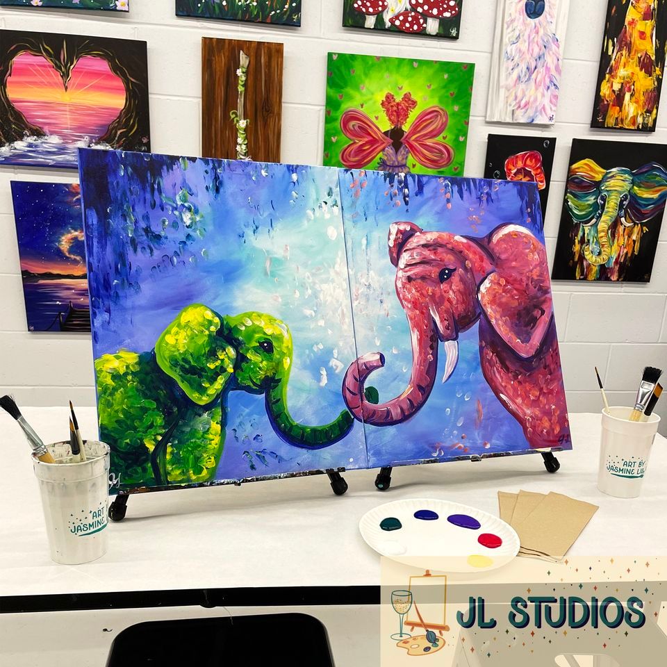 Mini and Me Elephants Finger Painting Class, 4879 S 132nd Ave, Ste B, Omaha, NE 68137, Boys Town