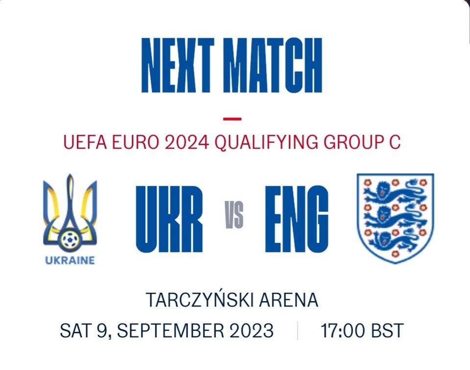 Euro 24 Qualifier Ukraine v England, Buckden Village Club, St Neots