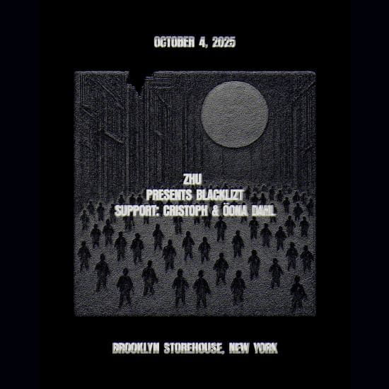 Brooklyn Storehouse: ZHU presents Blacklizt, 4 October | Event in New York | AllEvents