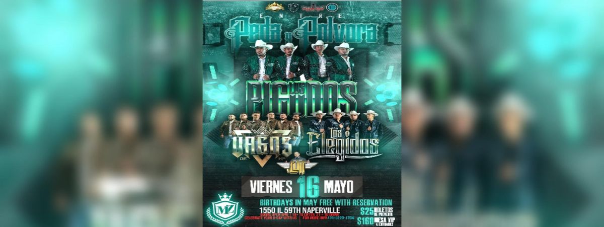 LOS PICUDOS, VAGOS DE HP & LOS ELEGIDOS, 16 May | Event in Naperville | AllEvents