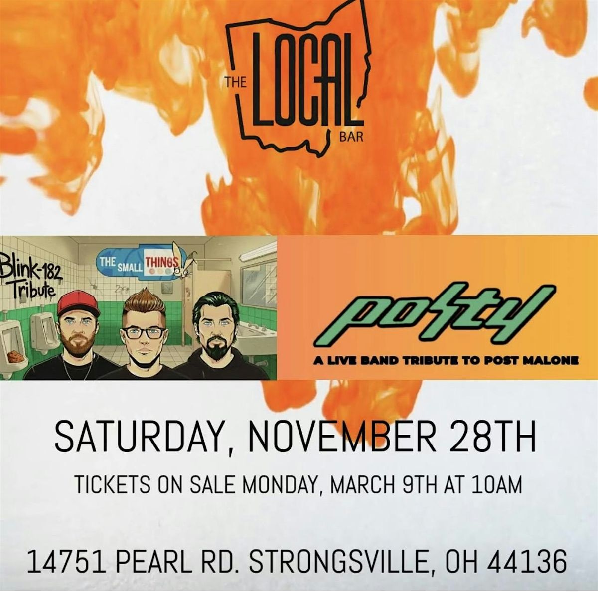 THE SMALL THINGS (BLINK 182)/POSTY (POST MALONE) TRIBUTES AT THE LOCAL ...