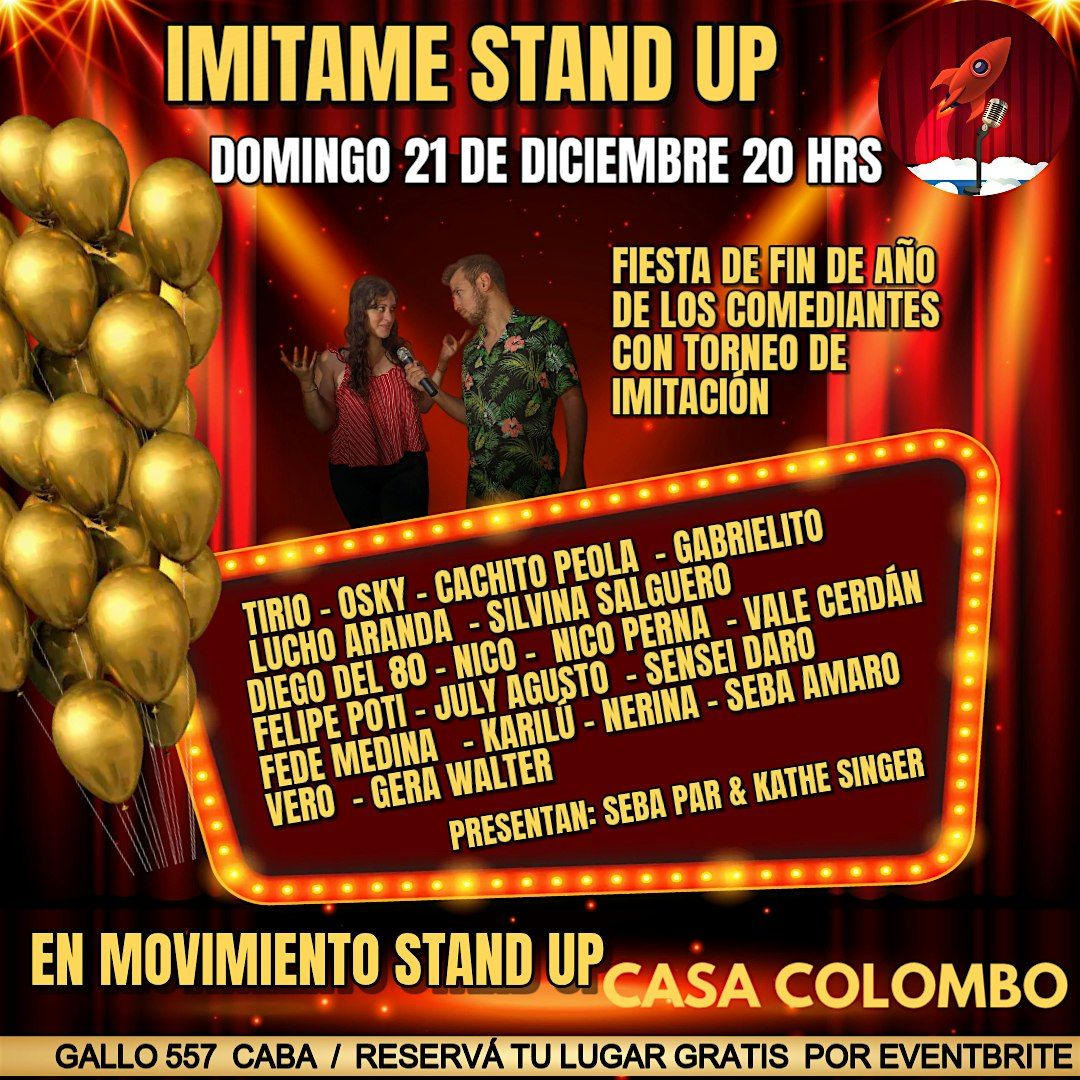 IMITAME STAND UP, 21 December | Event in Buenos Aires | AllEvents