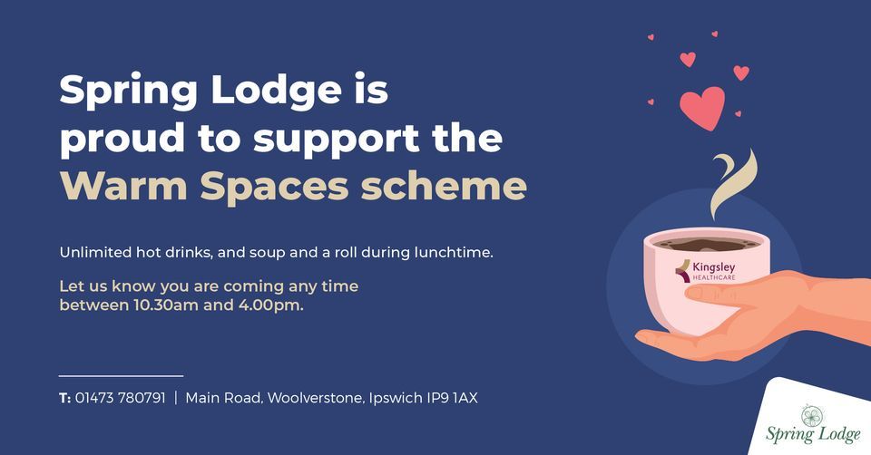 Spring Lodge Supports Warm Spaces scheme, Spring Lodge Care Home
