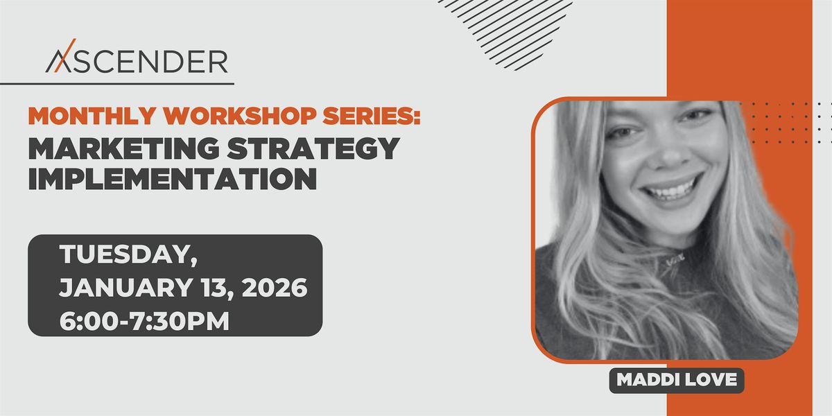 Marketing Strategy Implementation Workshop, 13 January | Event in Pittsburgh | AllEvents