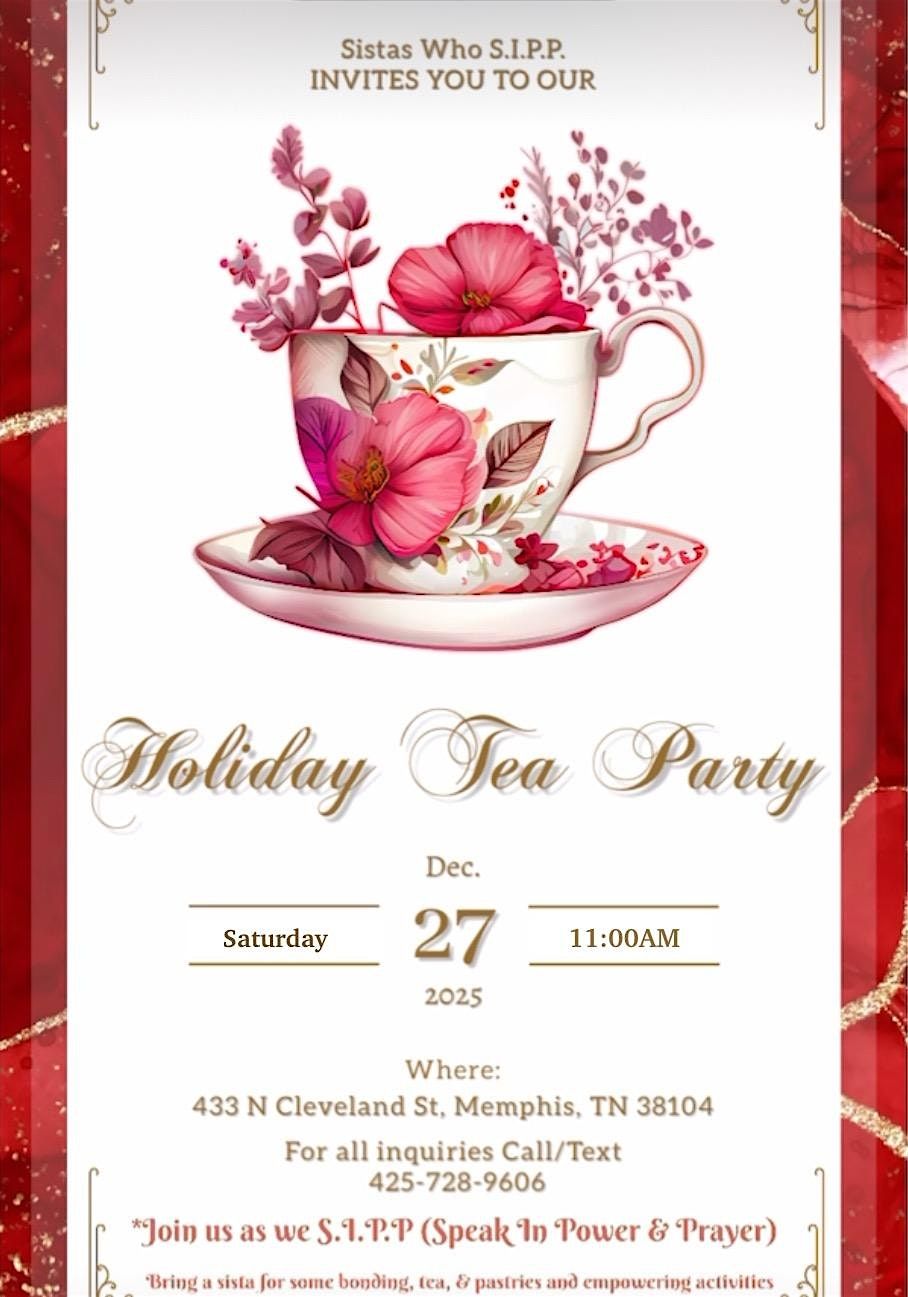 It’s Time Tea Time, 27 December | Event in Memphis | AllEvents