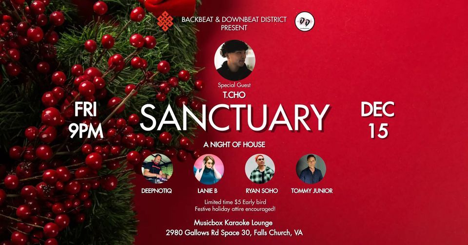 SANCTUARY A Night of House, Musicbox Karaoke Lounge, Falls Church
