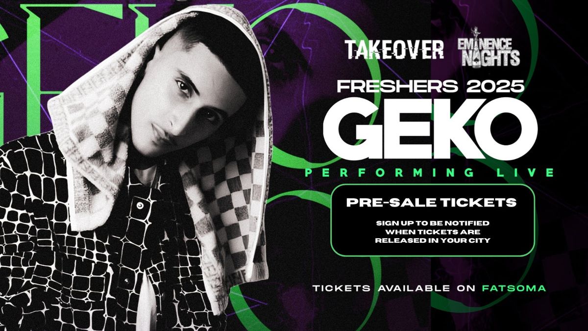 GEKO BIRMINGHAM FRESHERS 2025, 10 October | Event in Birmingham | AllEvents