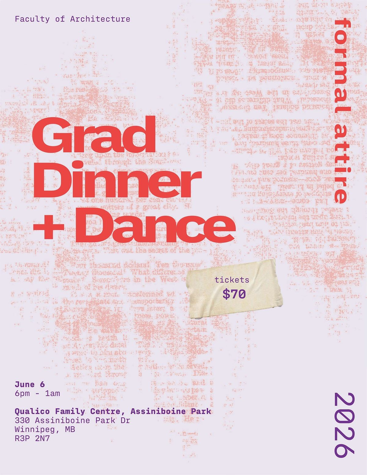 2025/2026 Faculty of Architecture Grad Dinner and Dance