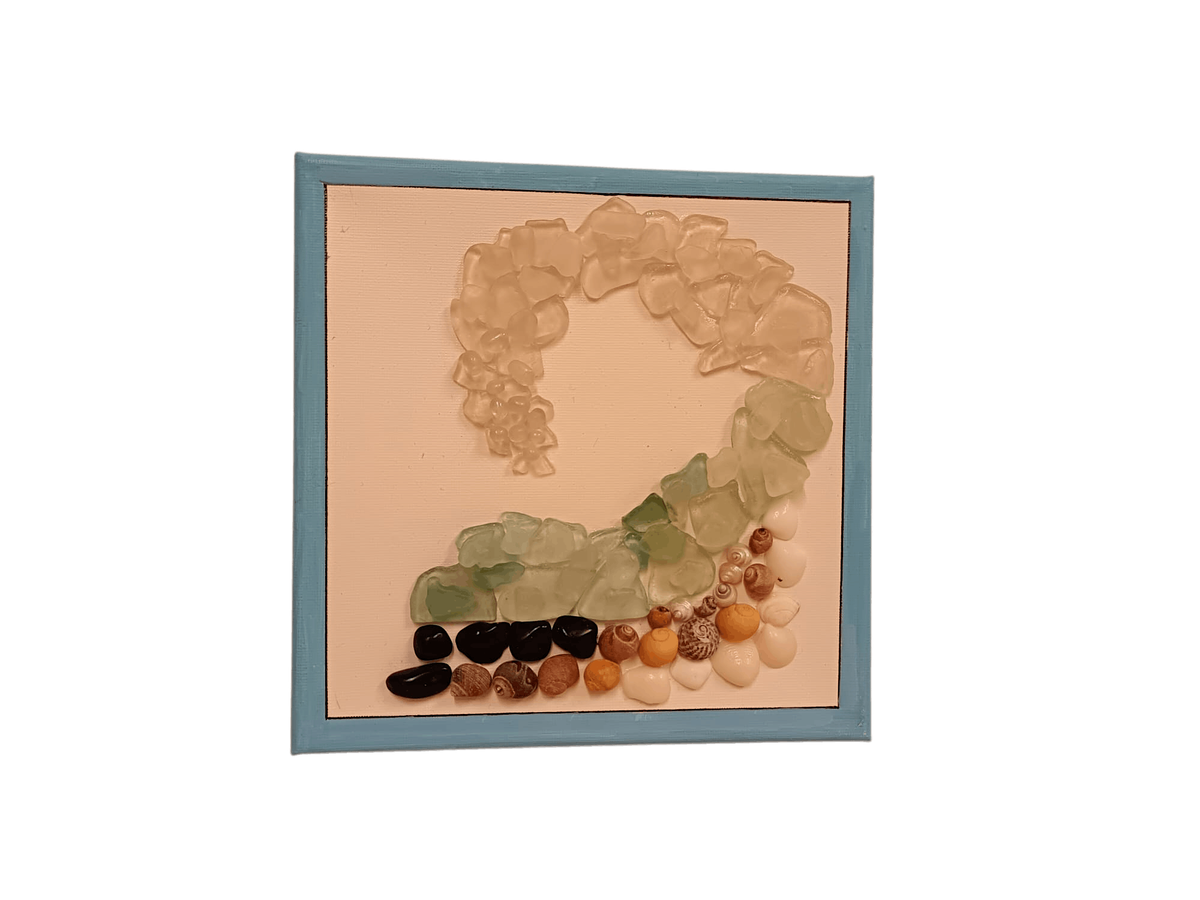 Sea Glass Wave Pictures - Charlottes Crafty Corner