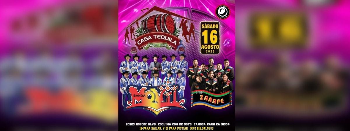 BANDA MOVIL & BANDA ZARAPE | Event in Canoga Park | AllEvents