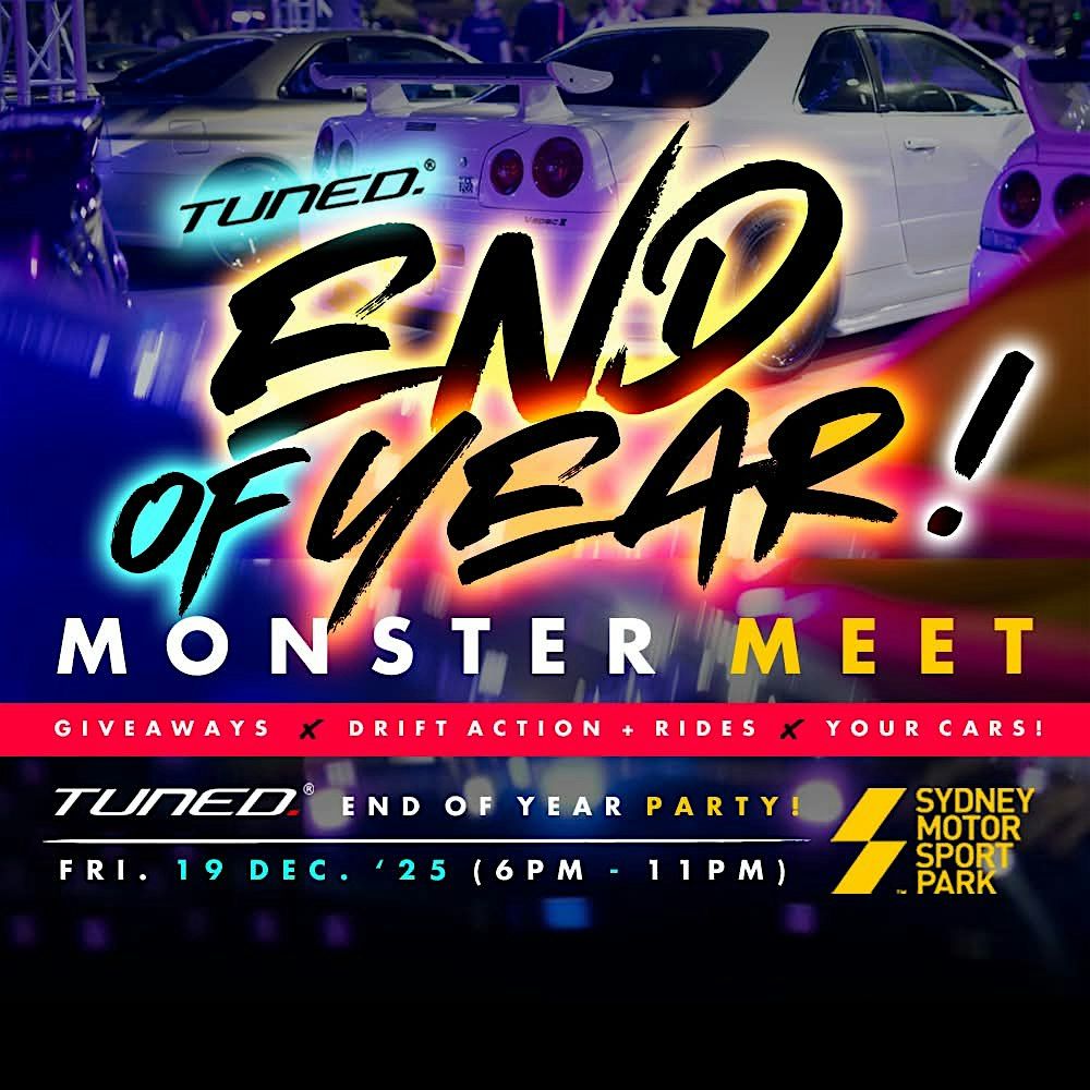 TUNED. 2025 OFFICIAL END OF YEAR MEET, 19 December | Event in Eastern Creek | AllEvents