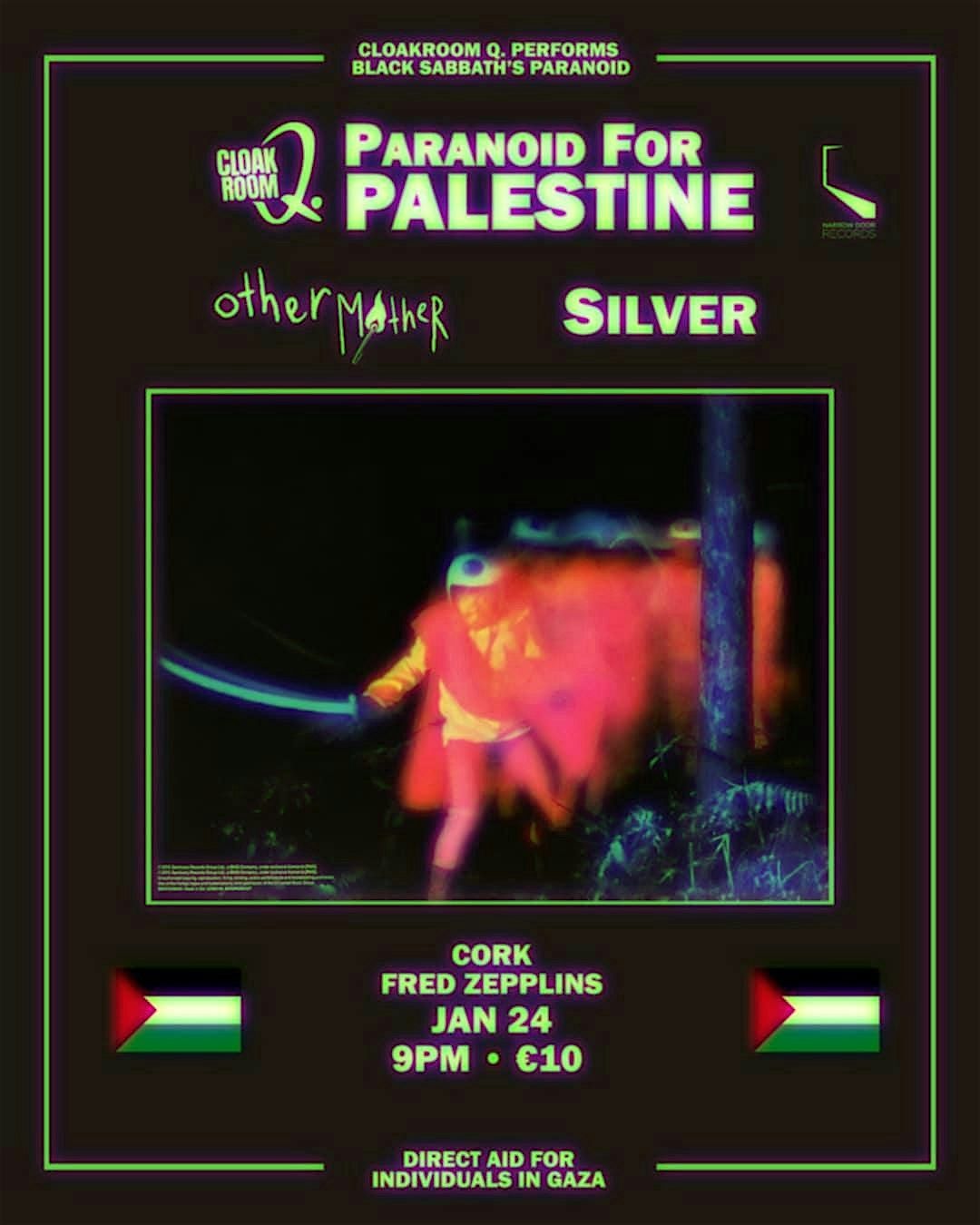 Paranoid For Palestine: Cork, 24 January | Event in Cork | AllEvents