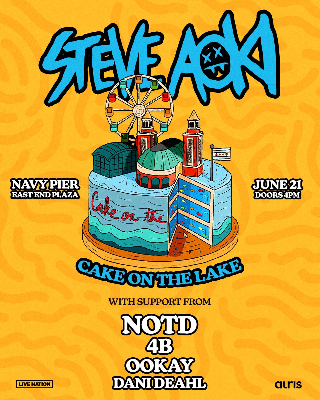 Steve Aoki: Cake on the Lake at Navy Pier | Event in Chicago | AllEvents